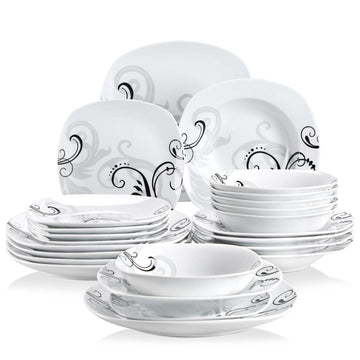 Zoey 24 Piece Dinnerware Set
